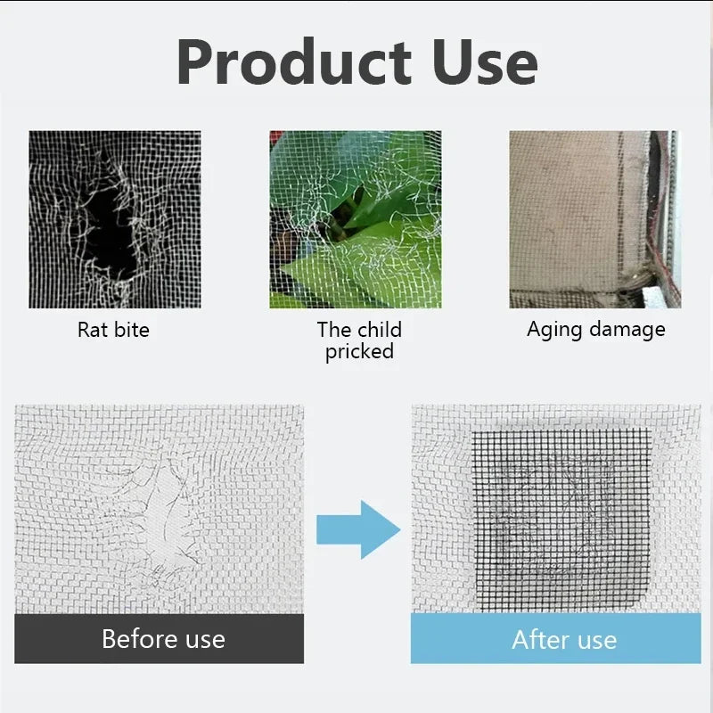 Fix Net Window Home Adhesive Anti Mosquito Fly Bug Insect Repair Screen Wall Patch Stickers Mesh Window Screen Window Net Mesh Oasis Select