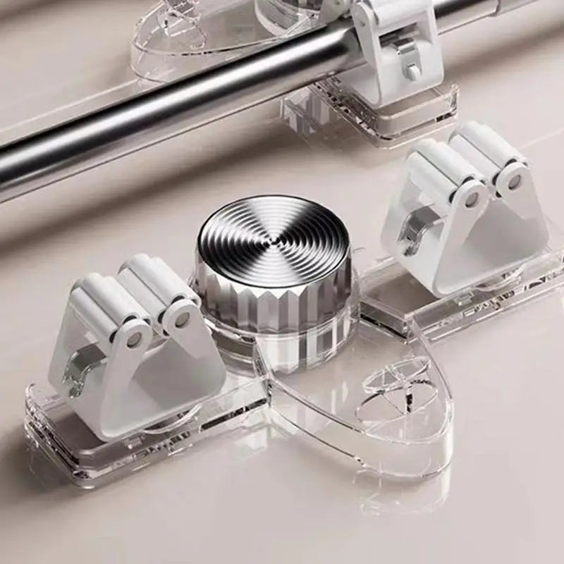 Suction Cup Broom Holder Broom Mop Hanger Mop Gripper Storage Tool Rack for Easy Storage and Organization Broom and Mop Storage Oasis Select