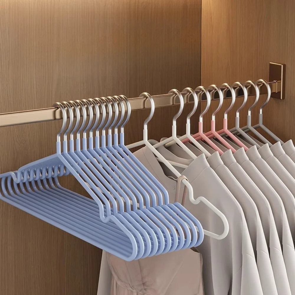 10pcs Metal Clothes Hangers, Heavy Duty Anti-Slip for Closet & Boutique - Space Saving Home Garage Organizer, Durable Storage Oasis Select
