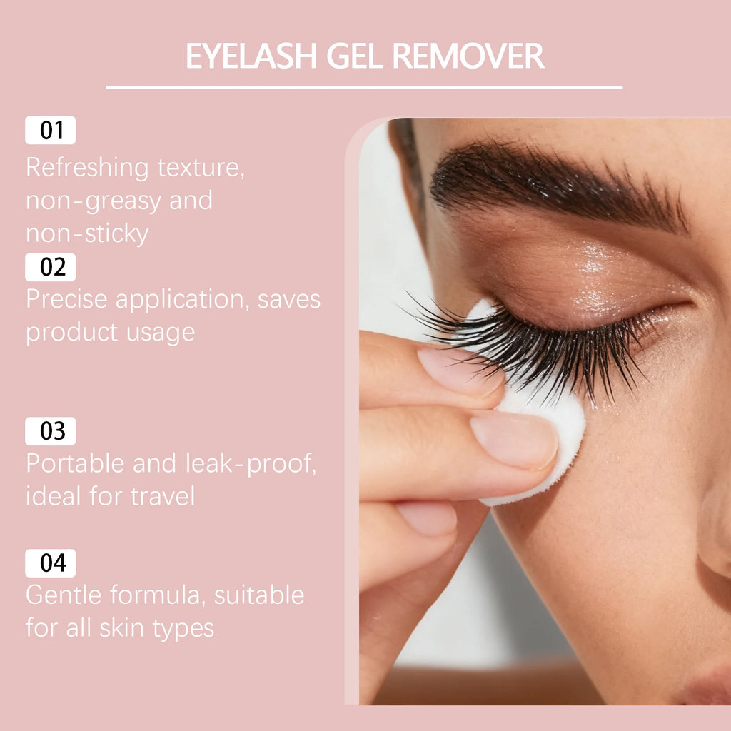 Lash Remover Gel – Eyelash Glue Dissolver Eye Makeup Remover 10ml Eye Makeup Remover Oasis Select