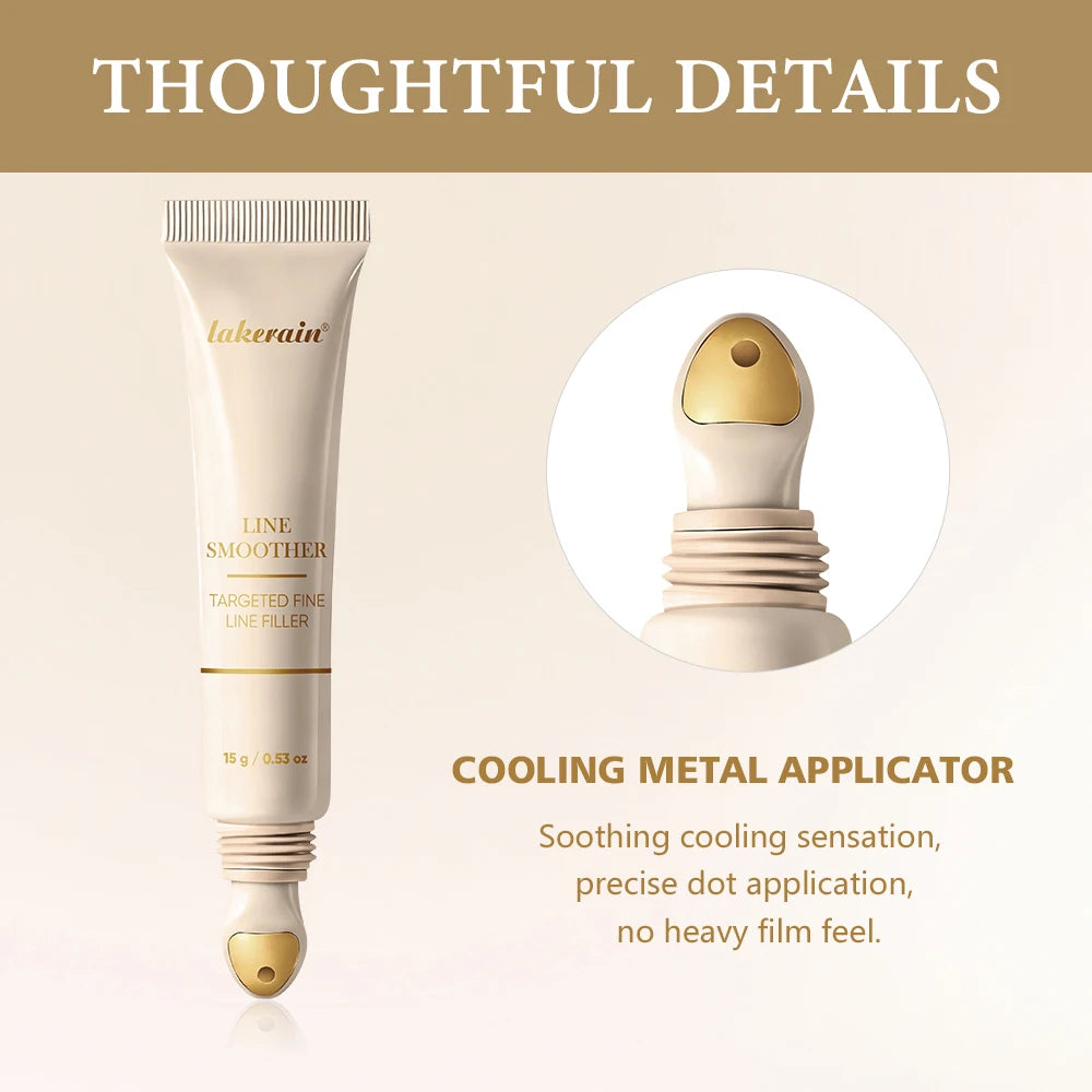 Line Smoother Targeted Fine Line Blurring Primer Wrinkles & Pores Subtly Tinted With Vitamin C & Niacinamide Korean Makeup Oasis Select