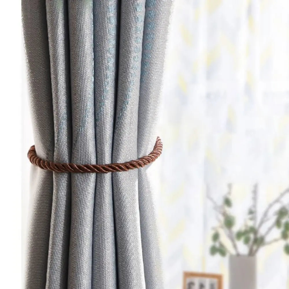 Handmade Woven Curtain Tiebacks 2-Pack – Multicolor Boho Style