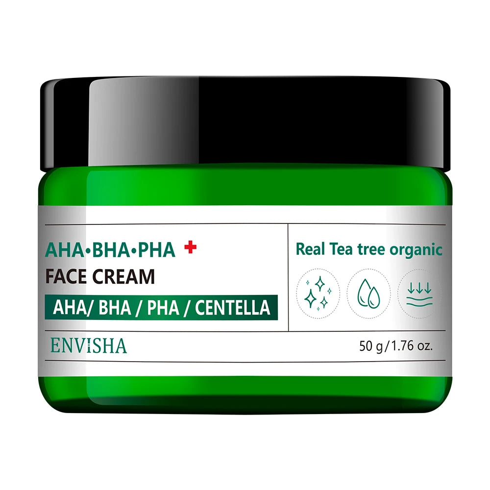 ENVISHA Face Cream – Collagen, Hyaluronic Acid & Retinol 50ml Face Moisturizer Cream Oasis Select AHA cream