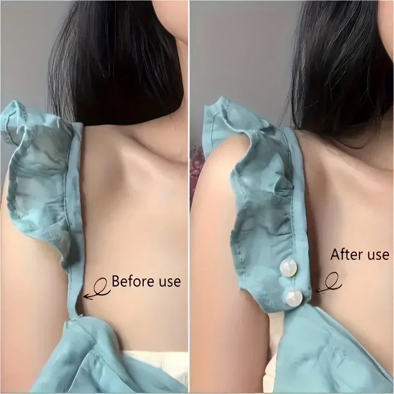 8PCS pearl non-slip safety pins Dress brooch decoration dress waist fastening pins collar adjustment scarf safety fashion Oasis Select