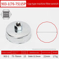 64mm-89mm End Cap Machine Filter Removal Tool 1/2inch Square Drive Oil Filter Remove Tool Machine Filter Hand Tool Oasis Select 76-75mm 15P