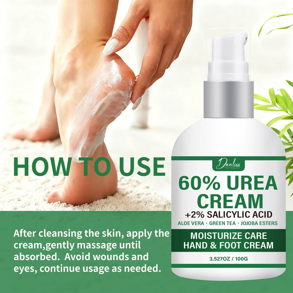 60% Urea Hand & Foot Cream | Salicylic Acid, Aloe Vera 100g