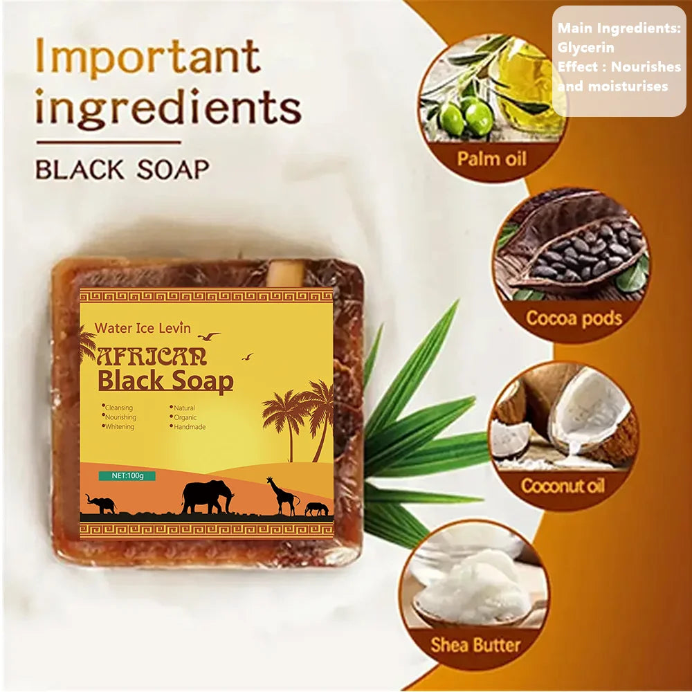 African Black Soap – Acne Treatment, Deep Cleanse & Exfoliate Facial Cleansing Soap Oasis Select