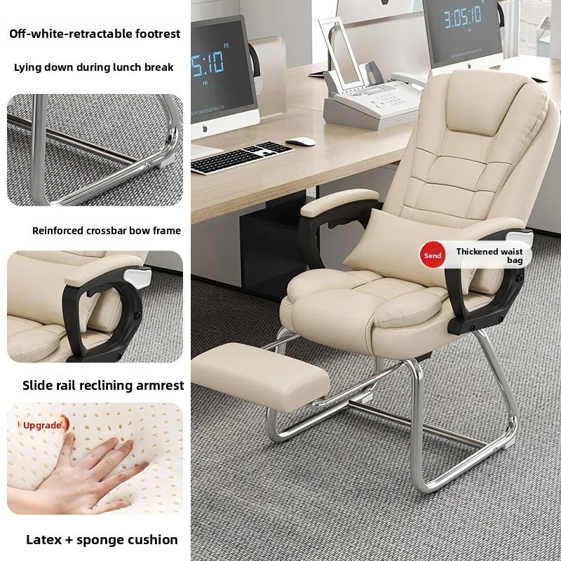 Computer chair, home office chair, comfortable for human body, reclining boss chair, chess and card room mahjong chair Oasis Select Pink