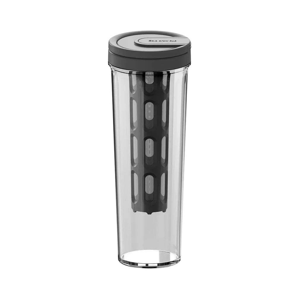 1L Manual Cold Brew Coffee Maker with Handle High-capacity Water Bottle Summer Portable Juices Tea Fruit Coffeeware Pot Oasis Select Black