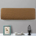 1pc All-Inclusive Wall Air Conditioner Dust Cover Washable Checkered Elastic Fabric Air Conditioner Cover Wear-Resistant Home Oasis Select coffee