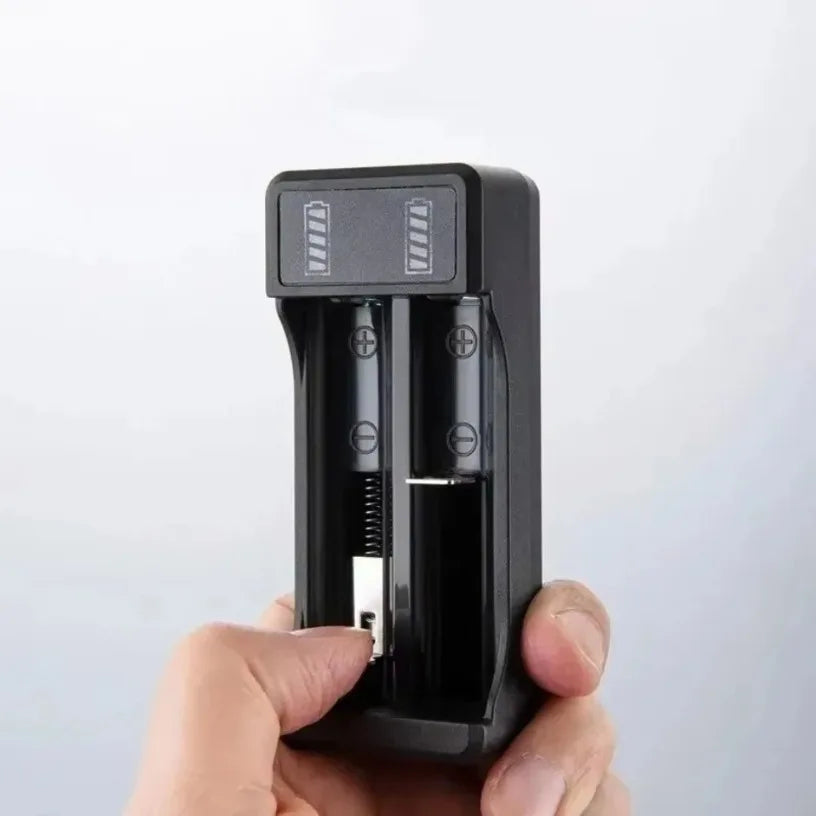 Universal 2 Slots Charger USB Smart Battery Charger for 16340 14500 18650 26650 3.7V Lithium Li-ion Battery Charge Accessories Oasis Select