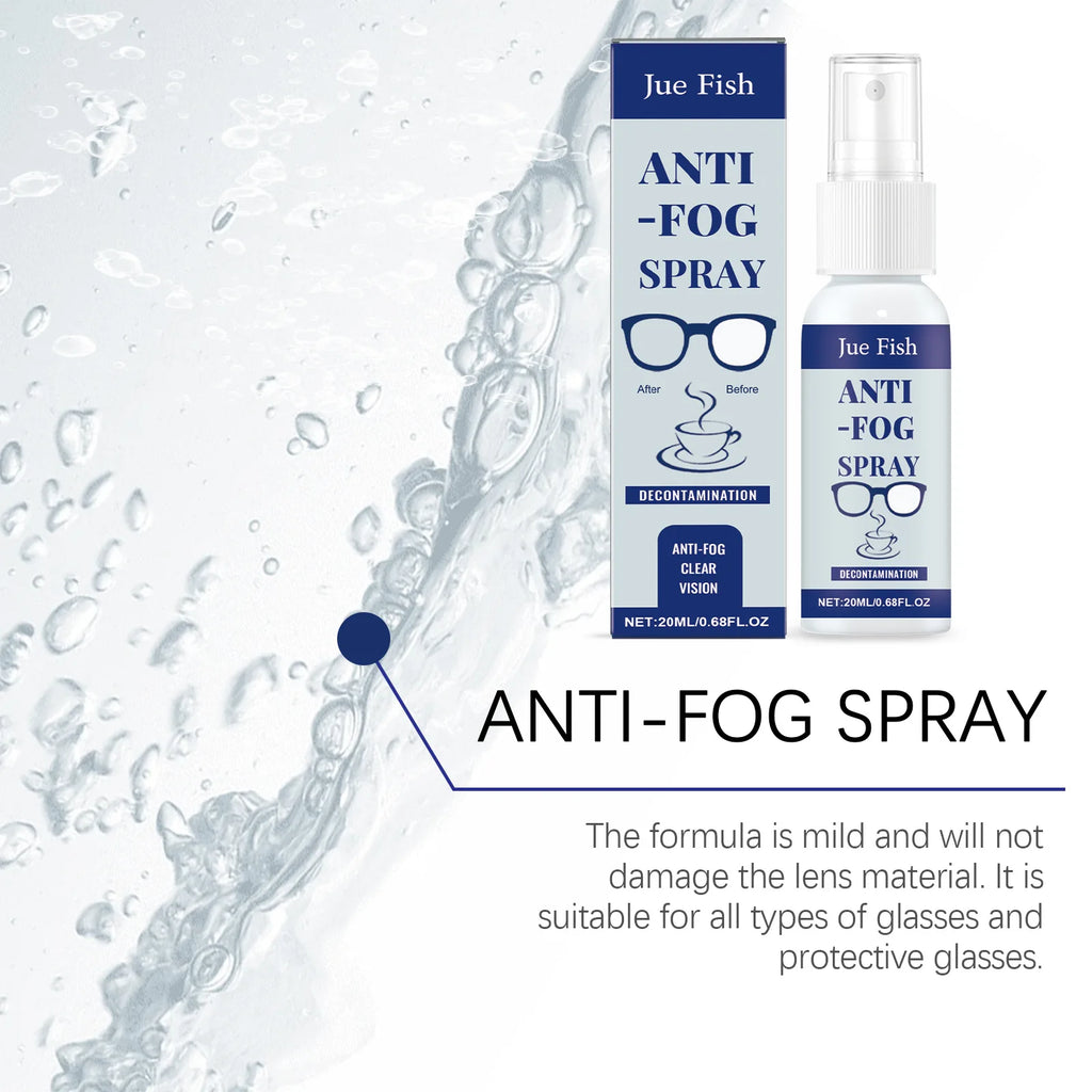 Eyeglass Cleaning Fluid Anti Fog Glasses Cleaning Lenses Remove Scratches Fingerprint Clear Vision Waterproof Portable Defogger Oasis Select