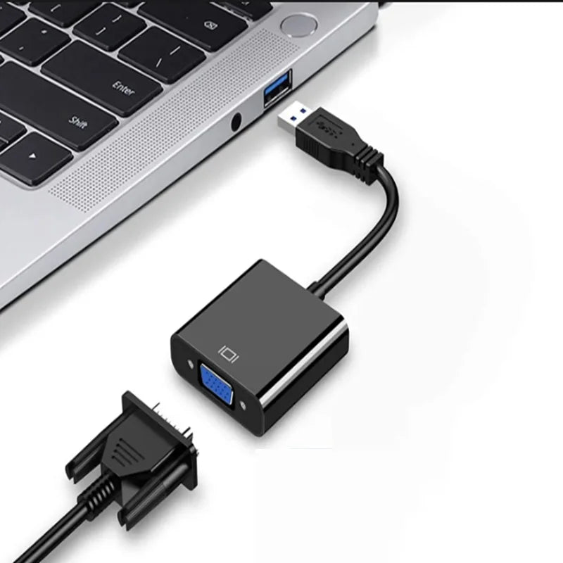 USB 3.0 to VGA converter Video Display Adapter 1080P Multi-Display Converter Video Cable for Projector Laptop Monitor PC TV Oasis Select