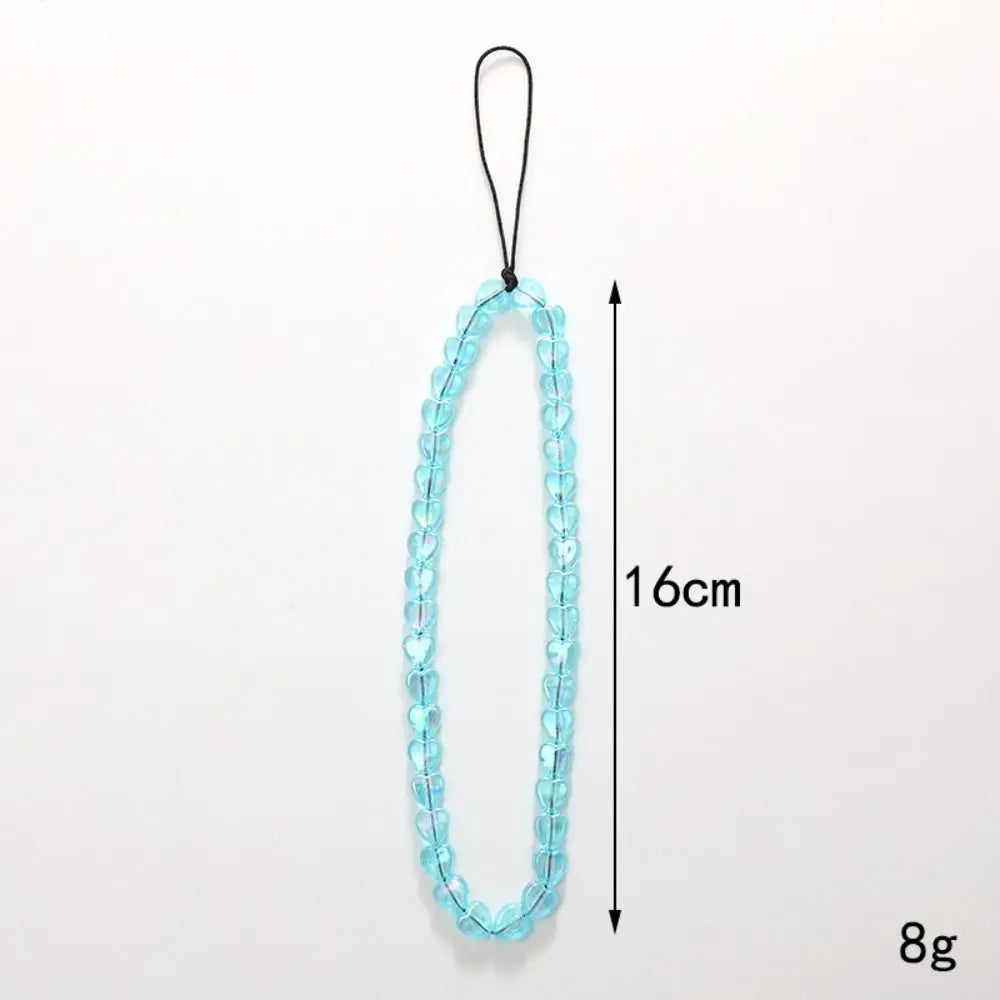 Cute Star Beaded Phone Chain Acrylic Beaded Korea Phone Pendant Lovely Coloful Anti-Lost Phone Chain Hanging Jewelry Girl Gift Oasis Select