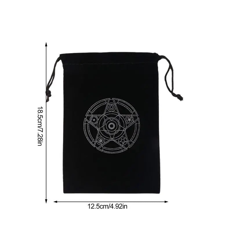Tarot Card Holder Pouch Tarot Card Storage Special Bag Mysterious Black Magic Themed Tarot Card Holder Tarot Card Bags Gift Bag Oasis Select