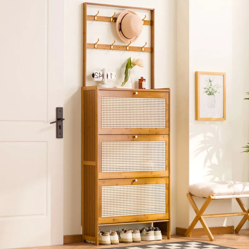 Shoe rack Multi-layer household door Coat rack Entry door Hanging hanger Integrated rental room Shoe rack Simple shoe cabinet Oasis Select
