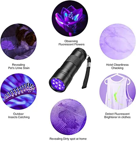 POCKETMAN 395nm UV Black Light Flashlight | Pet Stain Detector