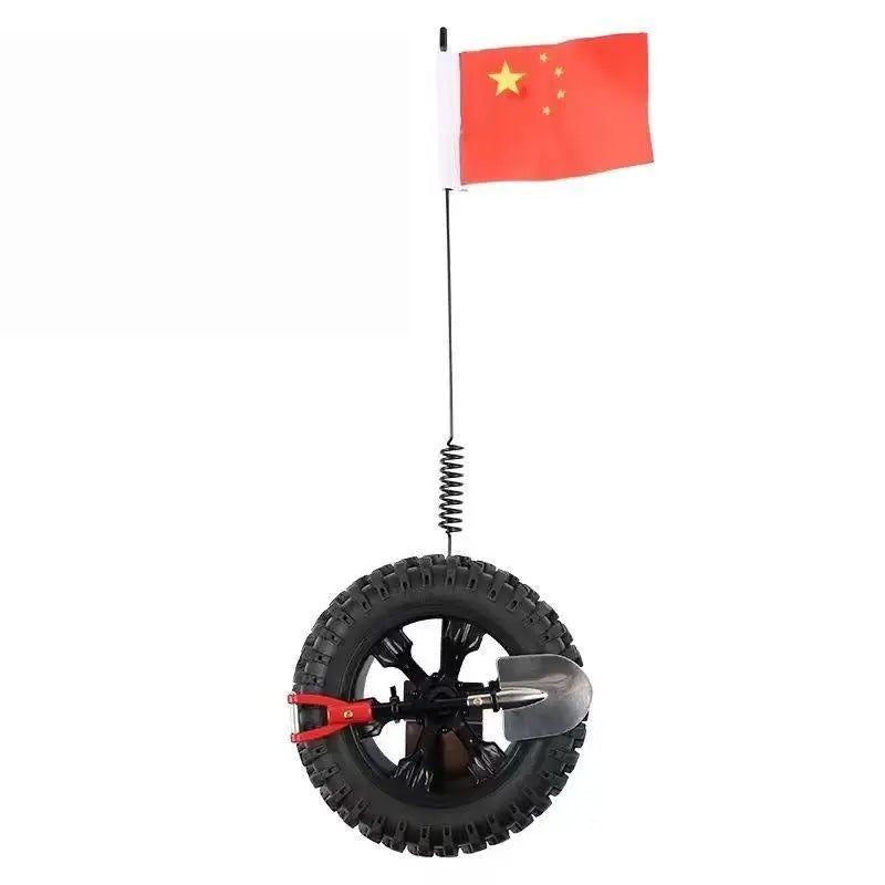 1 Set High Visibility Mini Tire Tire Rear Ornament Rubber Mini Spare Tire Kit Simple Installation For Long Distance Travel Oasis Select A2