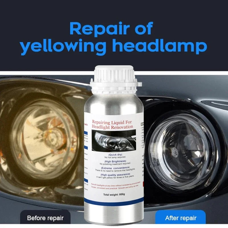 Car Headlight Repair Fluid Headlight Polishing Restoration Chemical Polishing The Headlights Restoration Kit Tool Liquid Repair Oasis Select