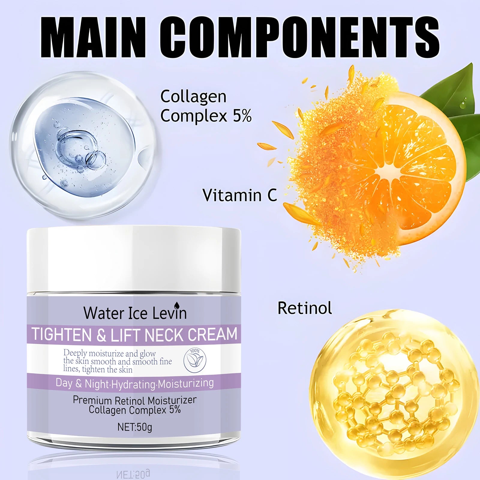 Day & Night Firming Cream – Collagen, Retinol & Hyaluronic Acid Anti-Aging Face Cream Oasis Select