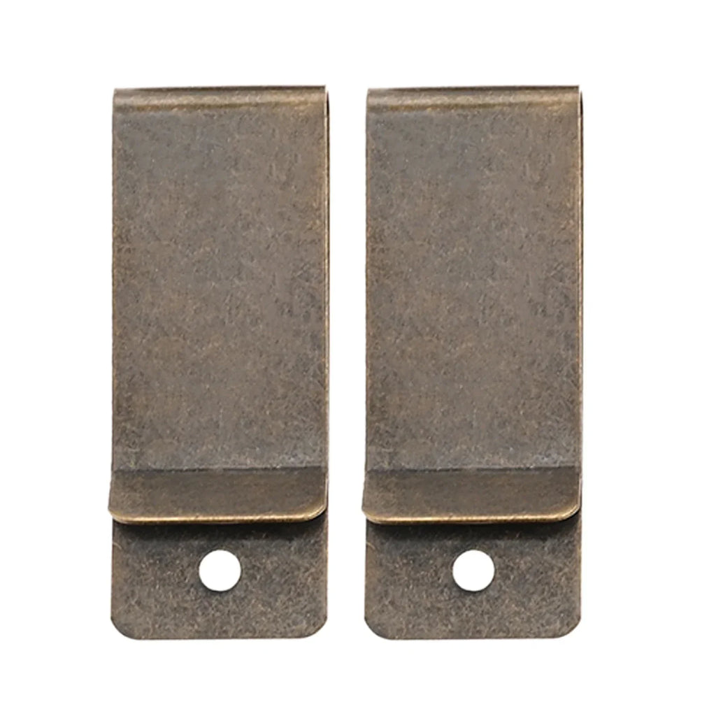 2-Pack Antique Bronze Iron Spring Buckle Sheath Clips DIY