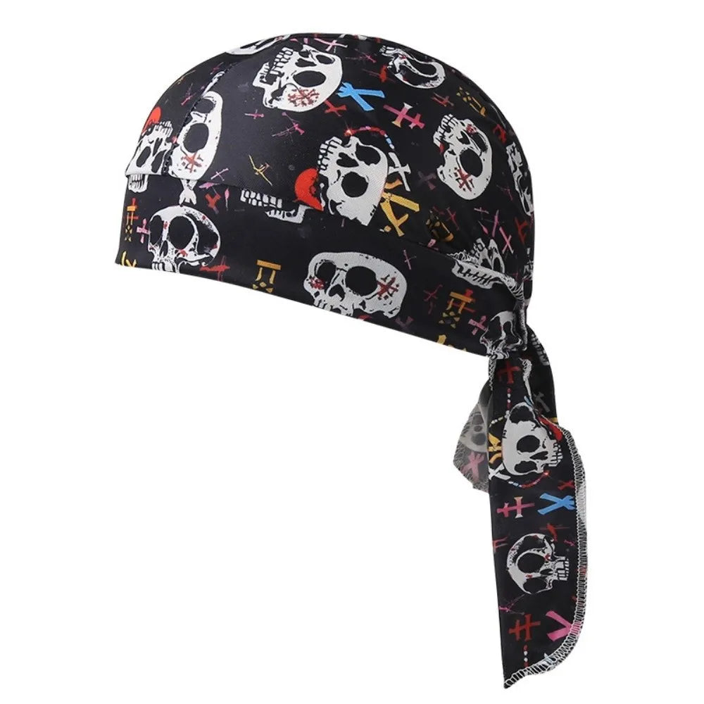 Fashion Accessory Breathable Hijab Caps Quick Dry Elastic Pirate Hat UV Protection Comfortable Bandana Headscarf Sports Oasis Select Style 6