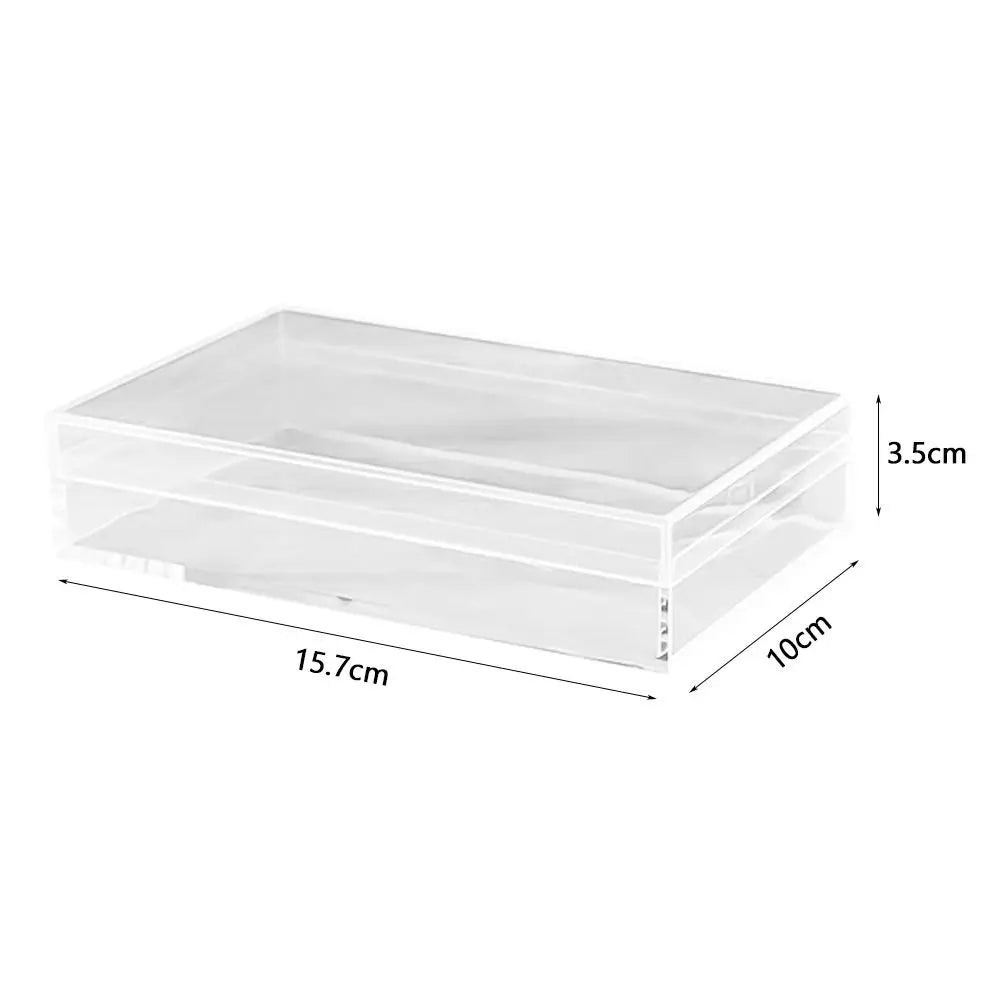 Thickened Acrylic Storage Box Rectangular Transparent Box Multisize Food Candy Storage Container Protection Showcase Packing Box Oasis Select 15.7x10x3.5c