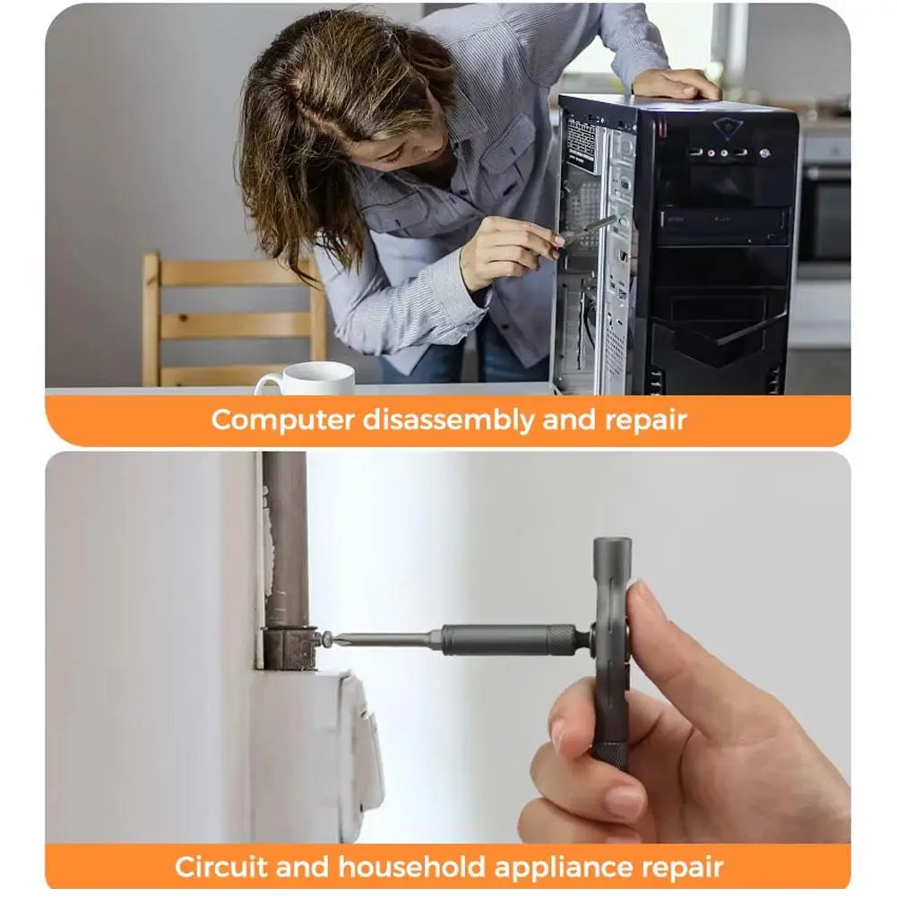 ORIA 42 in 1 Magnetic Screwdriver Set DIY Ratchet Screwdriver Set Multi Bit Drive Set with Detachable Ratchet Handle for Compute Oasis Select