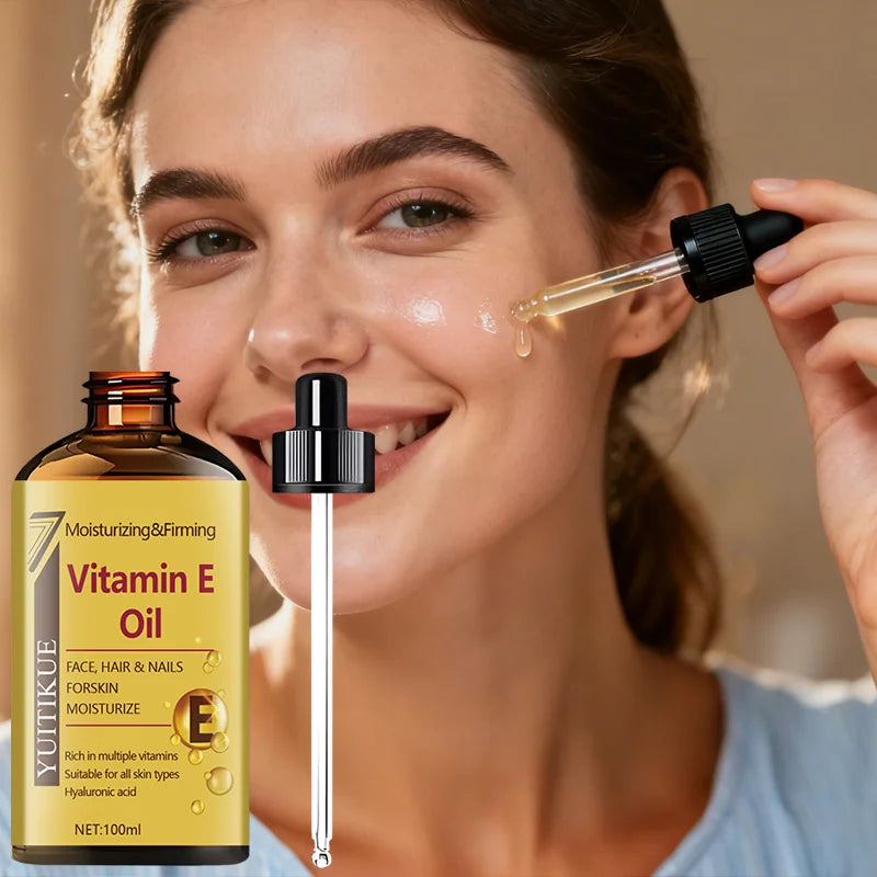 YUTIKUE Vitamin E Oil 100ml – Face, Hair & Nails Moisturizer