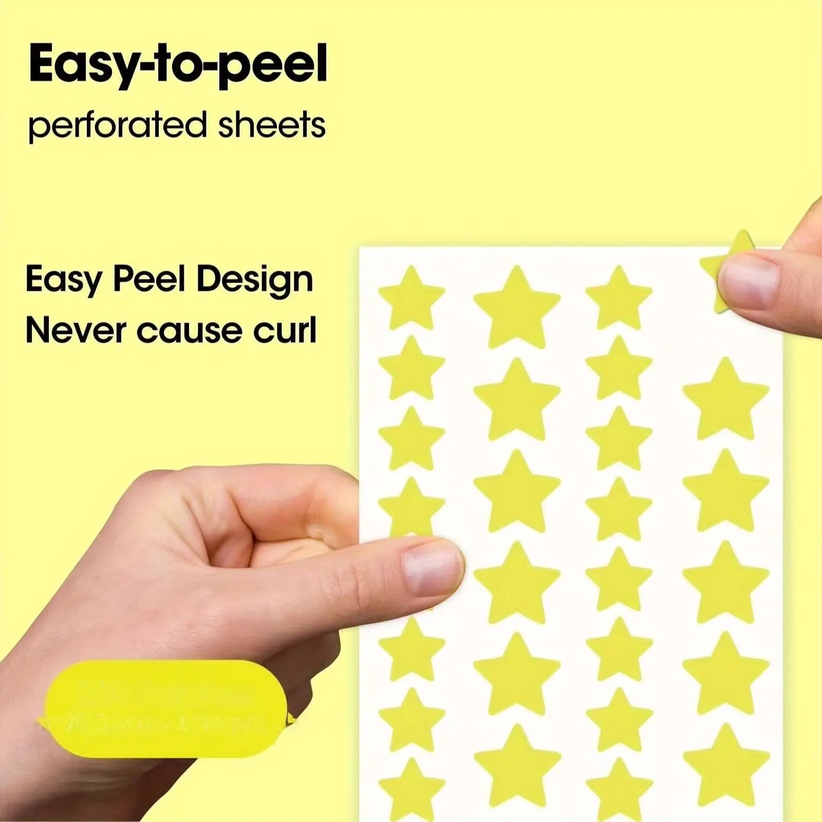 400/200 pieces/box yellow star shaped face acne patch, mild and non irritating hydrogel acne patch, necessary to cover acne Oasis Select