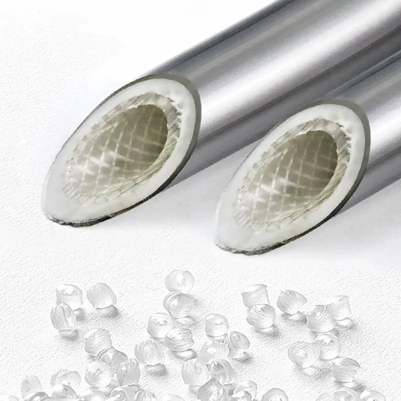 1.5/2.0M PVC Silicone Shower Head Hose Flexible Pipe Tube High Pressure Water Powerful Multilayer Plumbing Bathroom Accessories Oasis Select