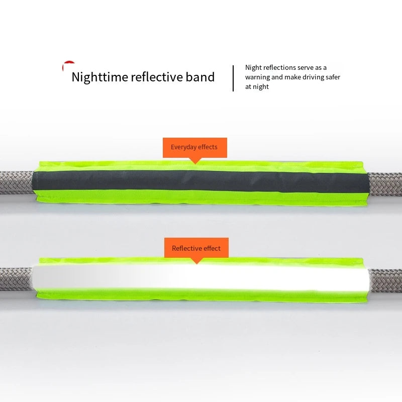 Car trailer rope, outdoor camping, off-road safety rope, towing rope, rescue rope, U-shaped steel buckle, polyester rope, towing Oasis Select