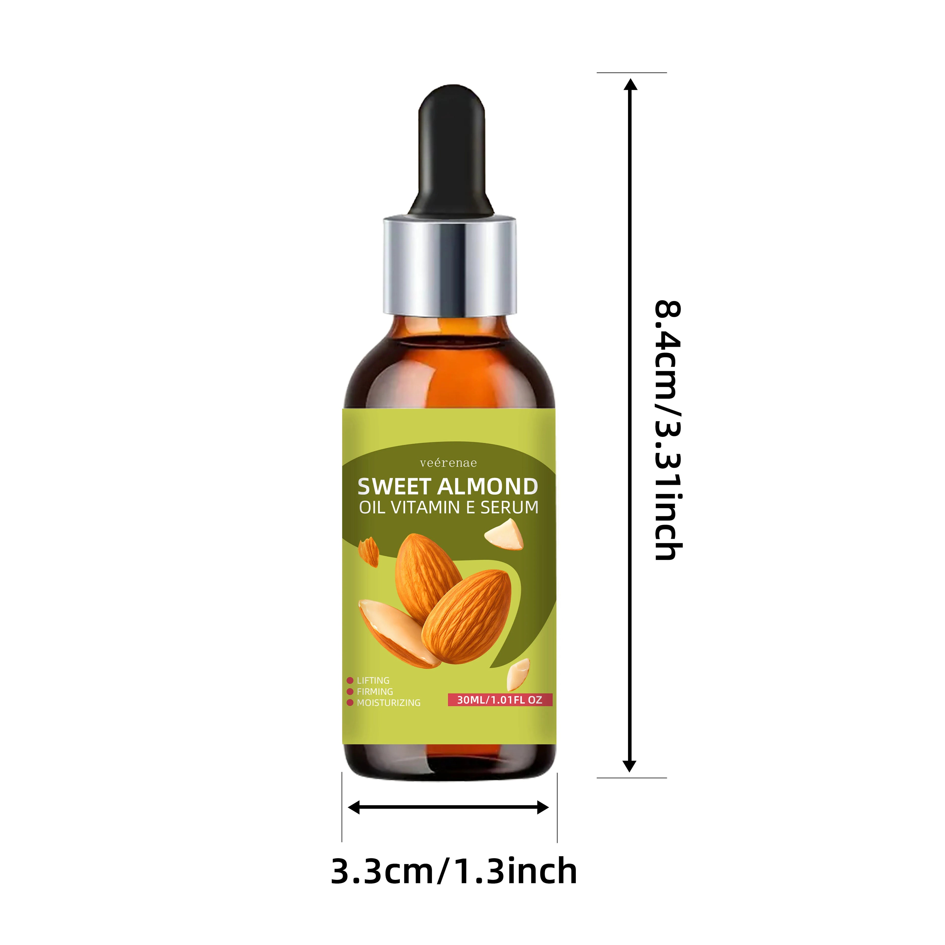 veérenae Sweet Almond Oil & Vitamin E Face Serum | Daily Use