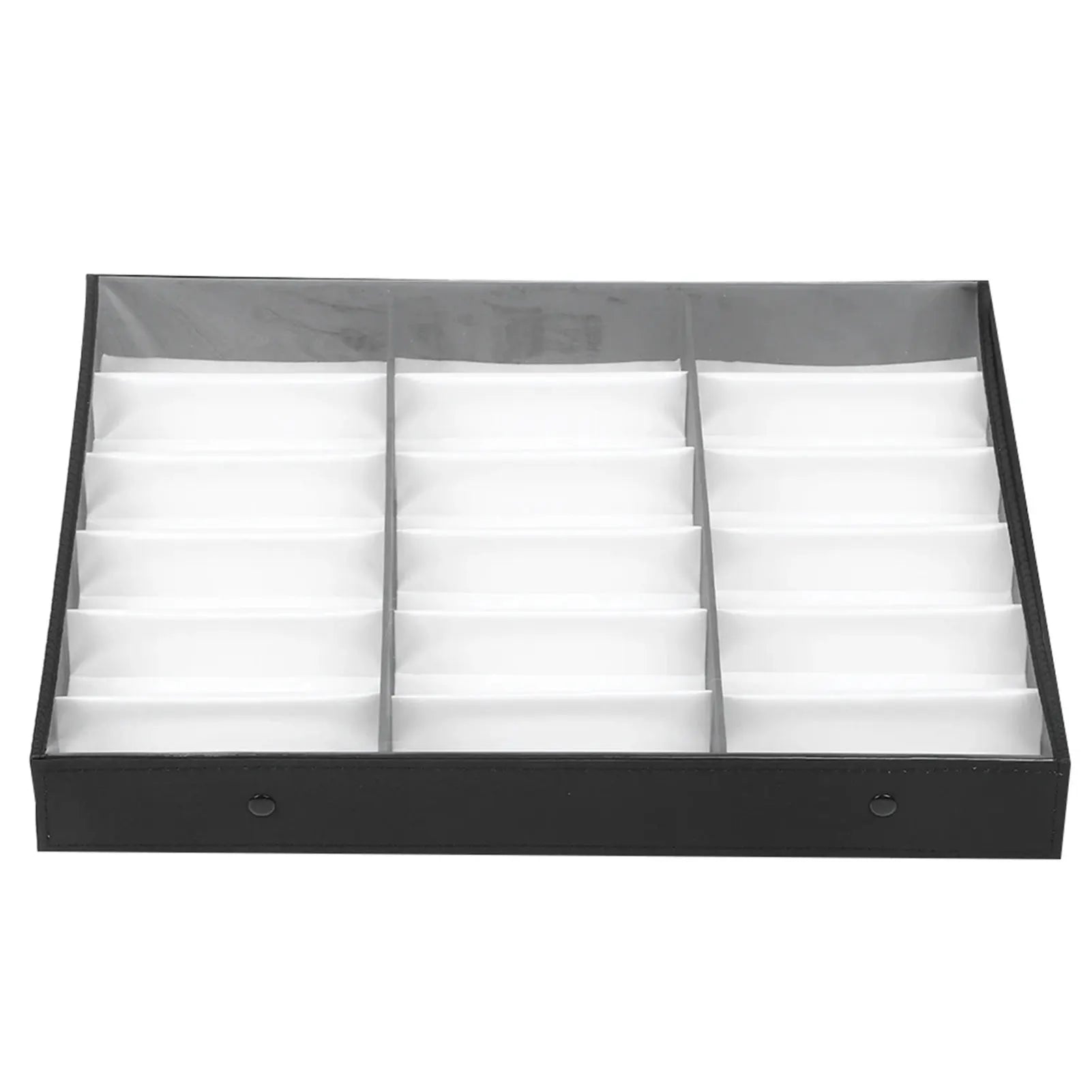 18-Slot Eyeglass & Sunglass Storage Display Case Organizer