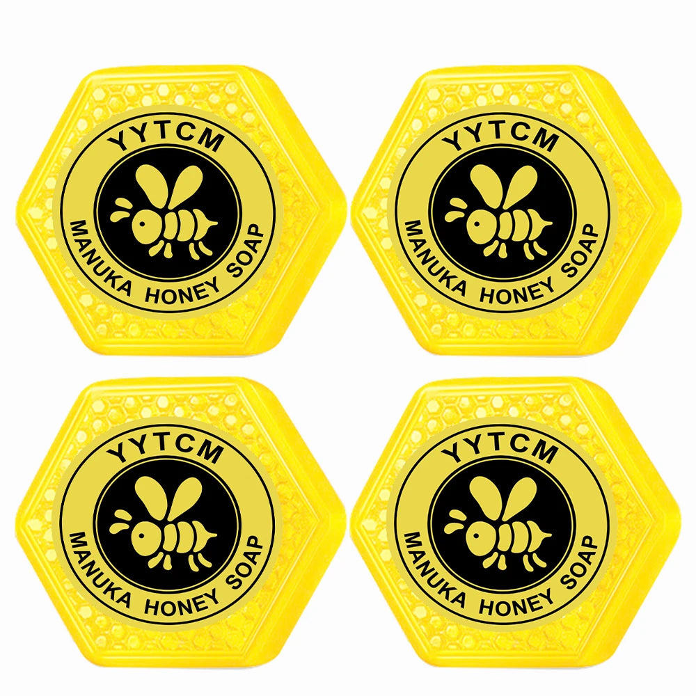 Manuka Honey Handmade Bar Soap – Face, Body & Hand 65g Cleansing Bar Soap Oasis Select 4 Pcs 65g