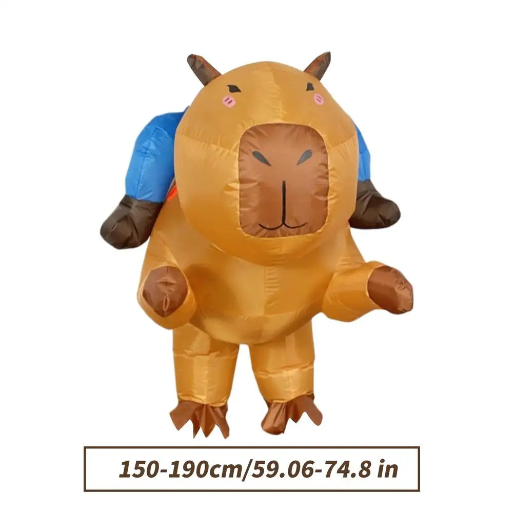 Blow Up Costumes for Adults Funny Kids Capybara Blow Up Outfit Festival Cosplay Dress up for Children Boys Birthday Party Oasis Select Adult