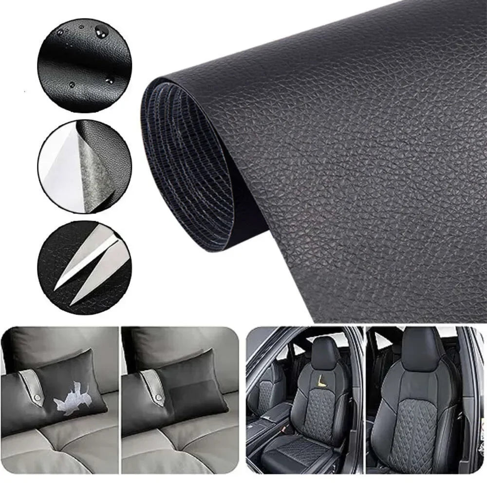 30cm Solid Color Self-Adhesive PU Leather Repair Stickers Suitable For Repairing Sofa Car Seat Table Chair And Home Furnishing. Oasis Select