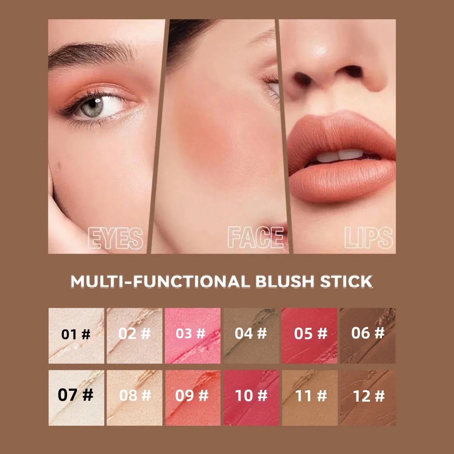 MLSMILE 3D Highlighter Blush & Contour Stick | Multifunctional