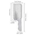 Professional Barber Fading Comb Clipper for Men Heat Resistant Flat Top Hair Cutting Blend Brush Salon Styling Tool Oasis Select GRAY