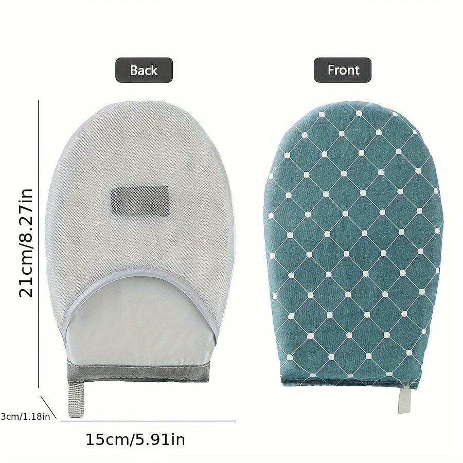 Portable Mini Ironing Board, Handheld Foldable Ironing Pad with Heat Resistant Glove,Small Travel Ironing Mat for Home Mini Iron Oasis Select Blue