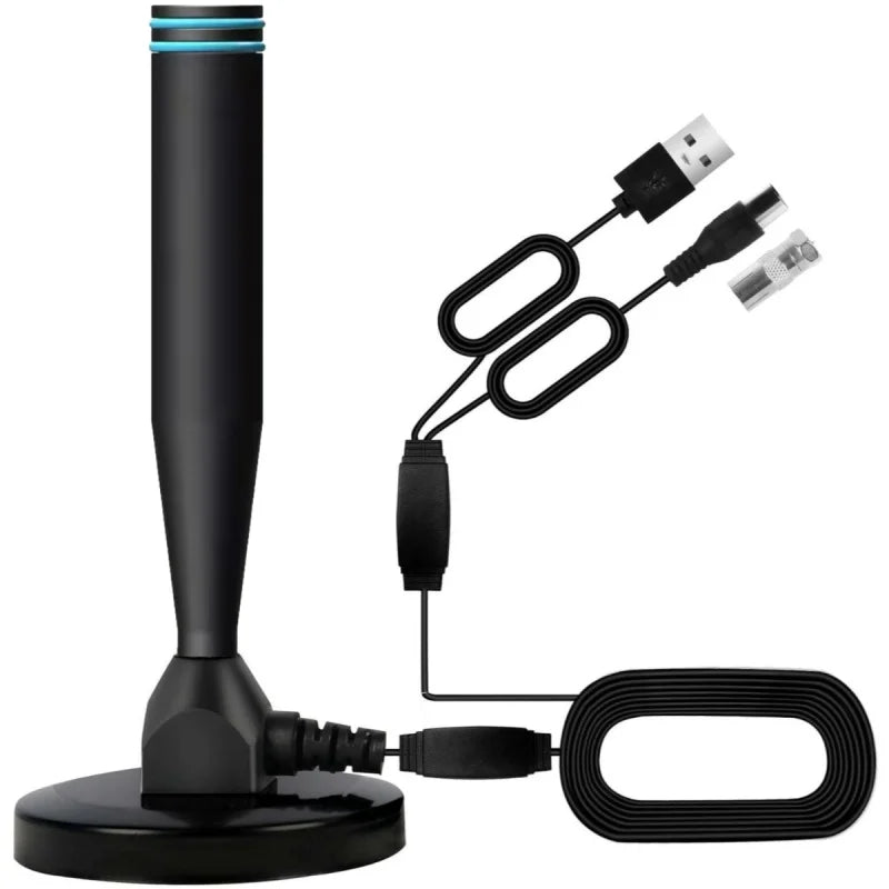 Indoor Digital TV Antenna Mini HDTV Antenna DVB-T2 Terrestrial Wave Antenna Hot-Selling European And American Style Oasis Select Blue