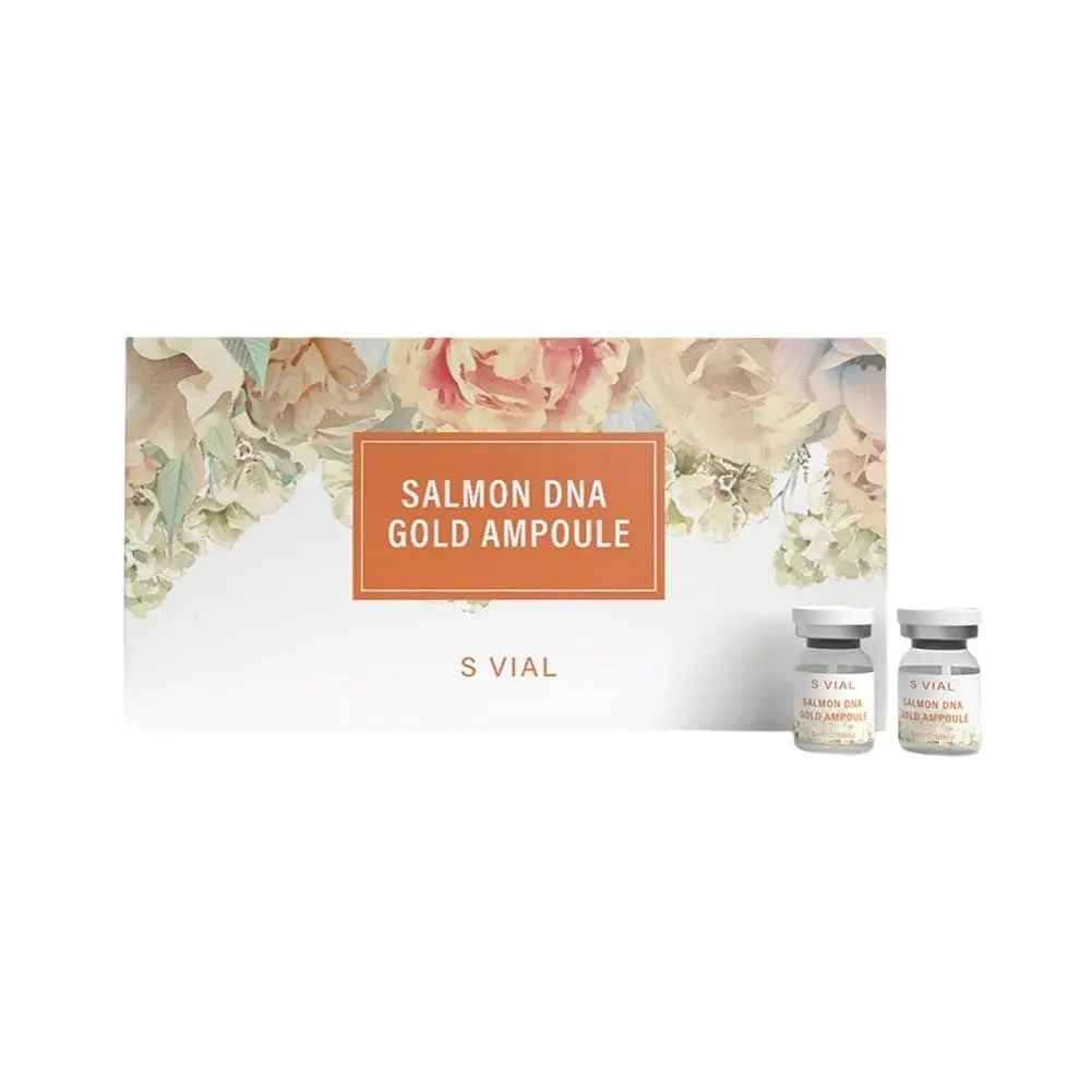 Salmon DNA Facial Essence Gold Ampoule Skin Booster Serum Kit Brightening Whitening Moisturizing Rejuvenation Care Skin Oasis Select A