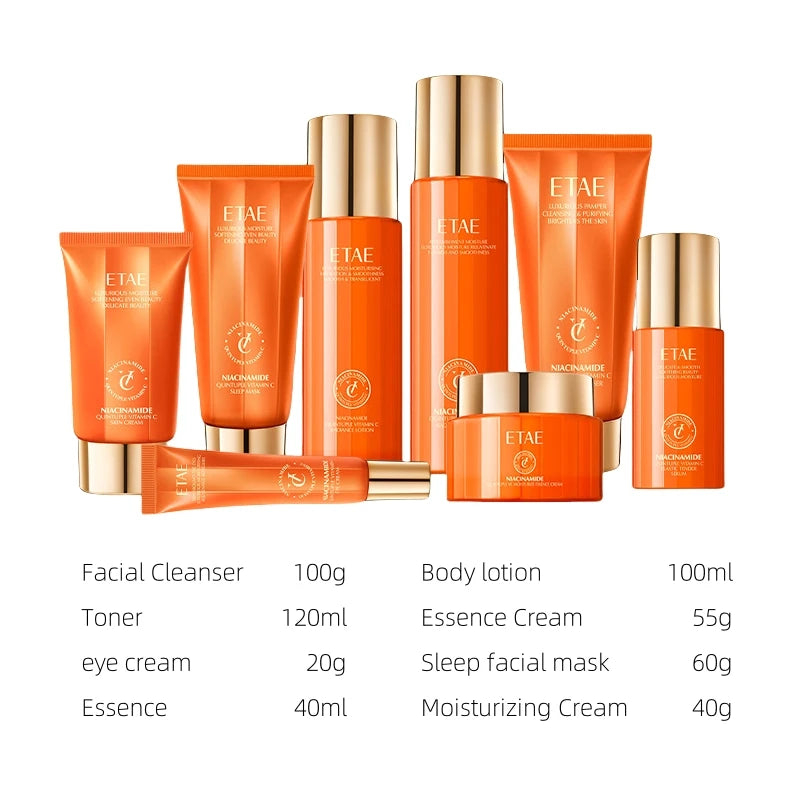 Niacinamide & Vitamin C Moisturizing Skincare Set | Hydrating