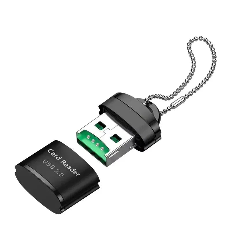 1/2/3pcs Mini High Speed USB 2.0 Card Reader SD Memory Card Adapter For PC Computer Laptop Notebook Car Micro SD Card Reader Oasis Select 1pcs Black
