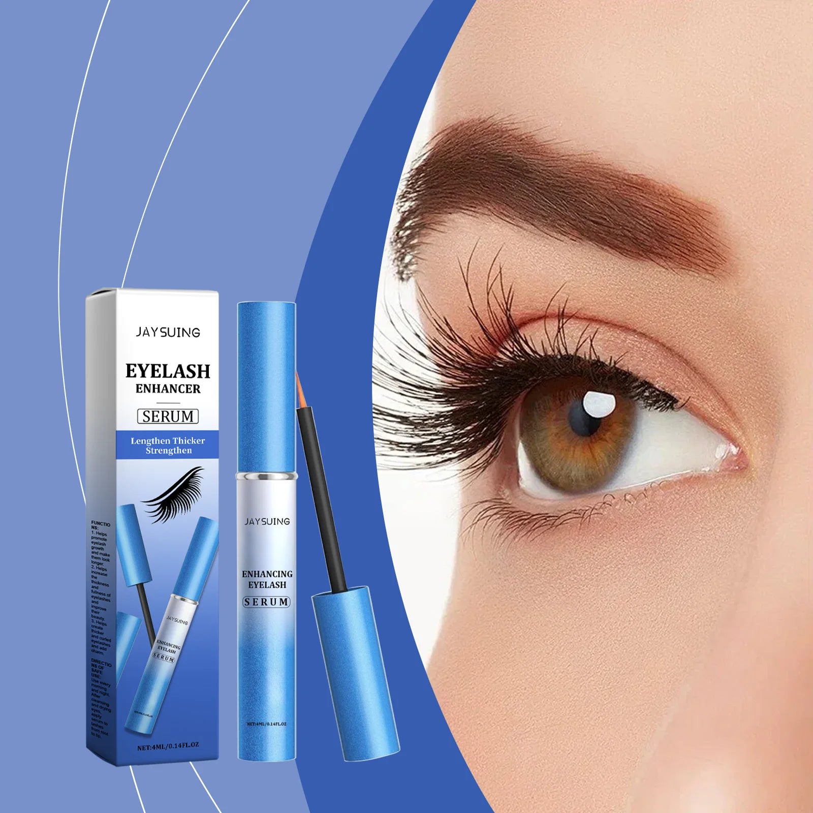 Fast Eyelash Growth Serum Natural Nourish Lengthen Thicken Curl Eyelash Enlarge Charming Eyes Vitamin E Eye Care Lashes Essence Oasis Select