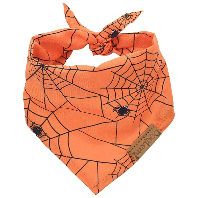 Dog Pet Triangle Towel Halloween Party Dog Bandana Adjustable Pet Scarf Bib For Dogs Pet Dog Grooming Accessories Oasis Select C S