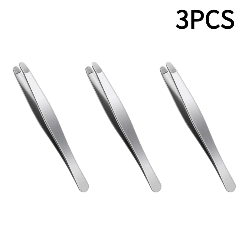 Precision Stainless Steel Tweezers – Eyebrow & Facial Hair Removal