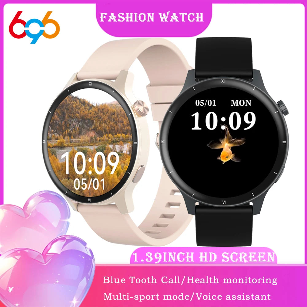 IP68 Waterproof Smartwatch 3D Dynamic Watch Face HD Screen Smart Watches Sports Fitness Weather Voice Assistant Blue Tooth Call Oasis Select