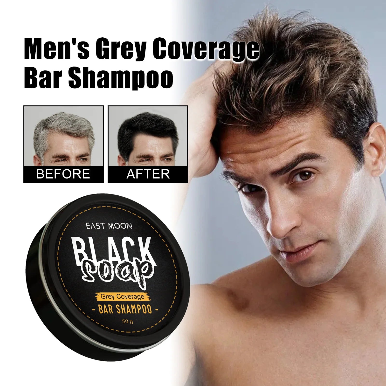 East Moon He Shou Wu Hair Darkening Shampoo Bar | Gray Hair Hair Darkening Shampoo Bar Oasis Select