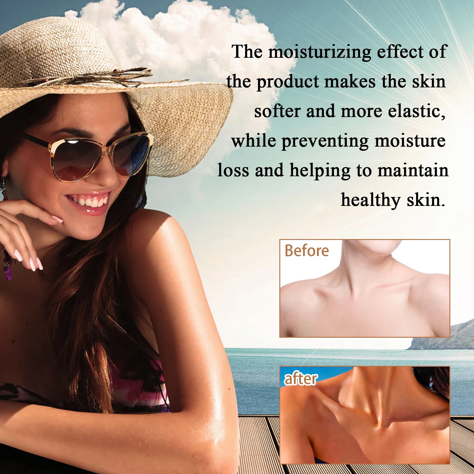 Tanning-Enhancing Mousse: Body Tanning-Enhancing for Wheatish Complexion, Moisturizing, Deeply Nourishing, Post-Sun Repair Cream Oasis Select